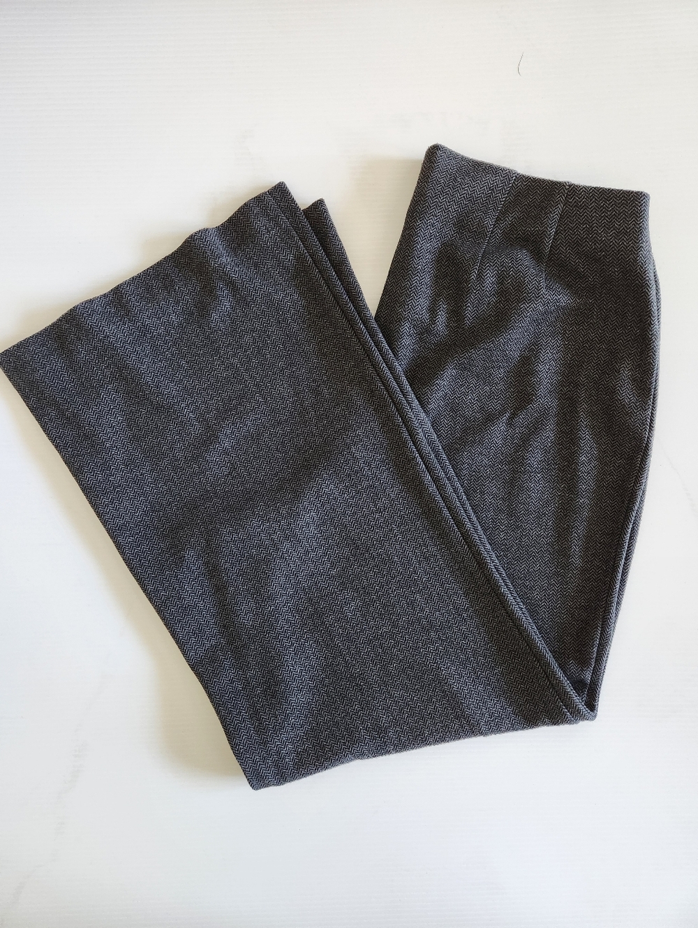 Lane Bryant Charcoal Herringbone Knit Pants